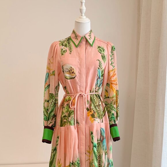 Alemais Papaya Bloom Belted Maxi Dress - Picture 10 of 15